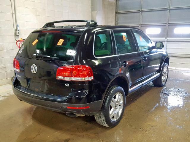 WVGCM67L54D014202 - 2004 VOLKSWAGEN TOUAREG 4. BLACK photo 4