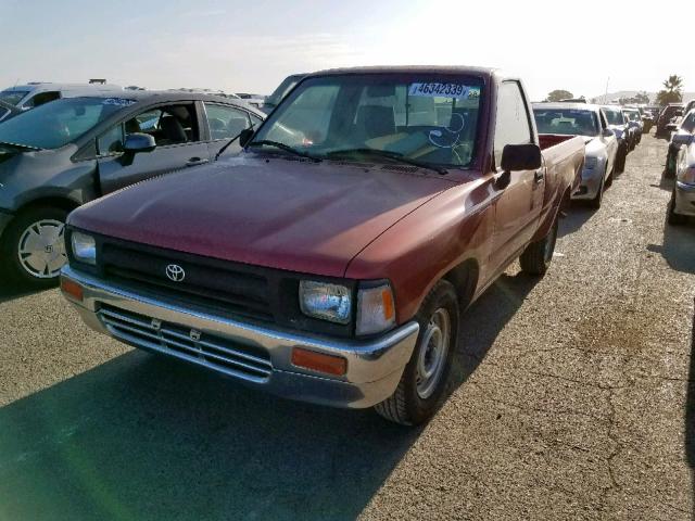 4TARN81A7PZ077738 - 1993 TOYOTA PICKUP 1/2 RED photo 2