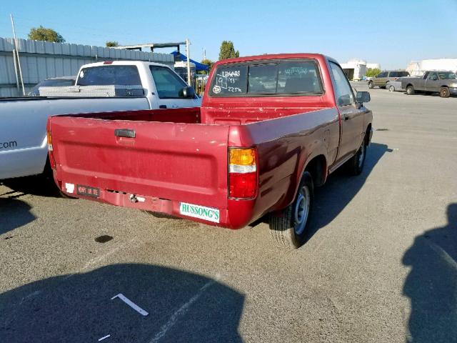 4TARN81A7PZ077738 - 1993 TOYOTA PICKUP 1/2 RED photo 4