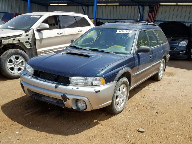 4S3BG6858X6653013 - 1999 SUBARU LEGACY OUT BLUE photo 2