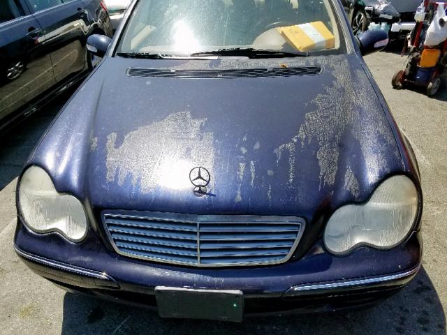 WDBRF64J31F031378 - 2001 MERCEDES-BENZ C 320 BLUE photo 9