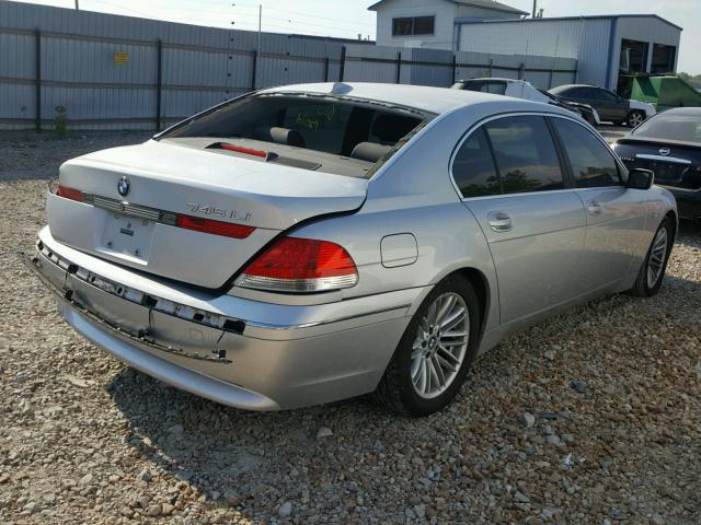 WBAGN634X3DR15529 - 2003 BMW 745 LI SILVER photo 4