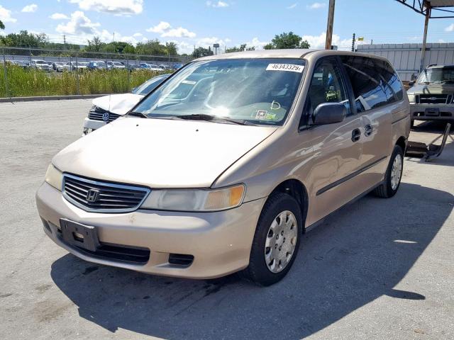 2HKRL1853XH511378 - 1999 HONDA ODYSSEY LX TAN photo 2