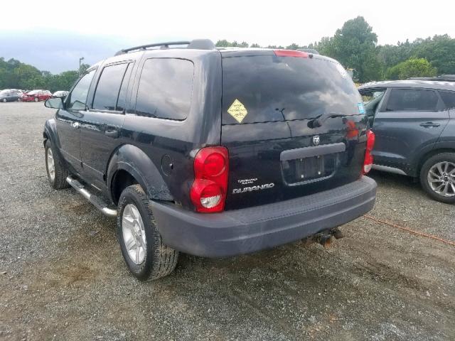 1D4HB38N44F136720 - 2004 DODGE DURANGO ST BLACK photo 3