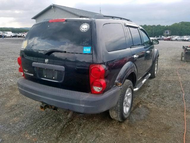 1D4HB38N44F136720 - 2004 DODGE DURANGO ST BLACK photo 4