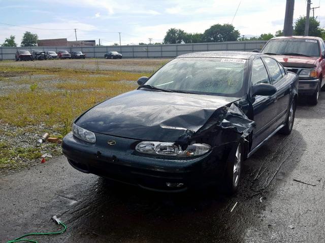 1G3NF52E81C255313 - 2001 OLDSMOBILE ALERO GLS GREEN photo 2