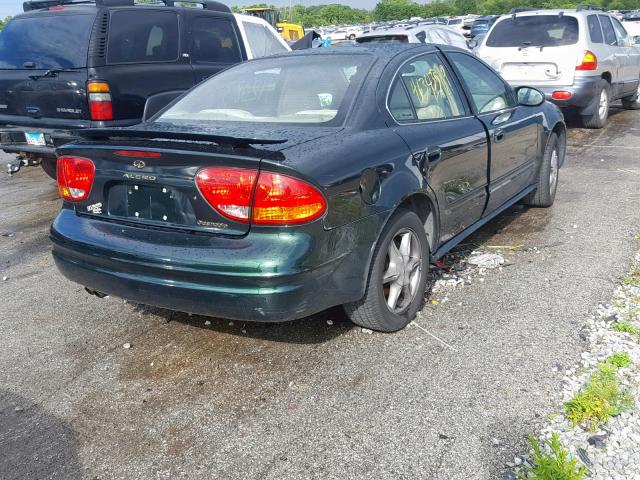 1G3NF52E81C255313 - 2001 OLDSMOBILE ALERO GLS GREEN photo 4