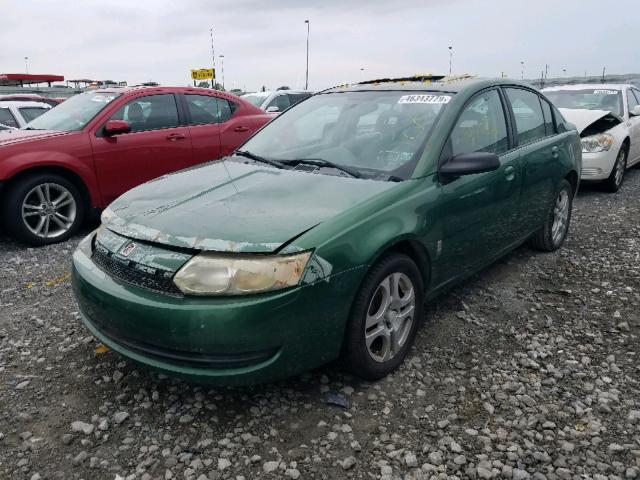 1G8AZ52F84Z195415 - 2004 SATURN ION LEVEL GREEN photo 2