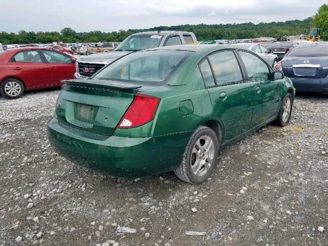 1G8AZ52F84Z195415 - 2004 SATURN ION LEVEL GREEN photo 4