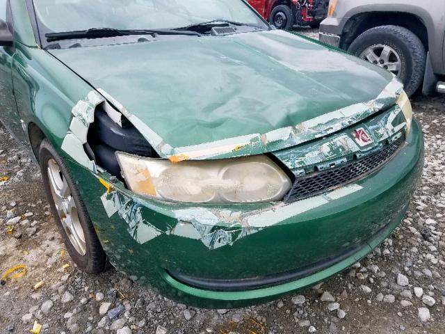 1G8AZ52F84Z195415 - 2004 SATURN ION LEVEL GREEN photo 9