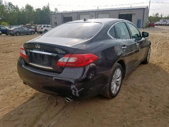 JN1BY1AR2BM374807 - 2011 INFINITI M37 X BLACK photo 4