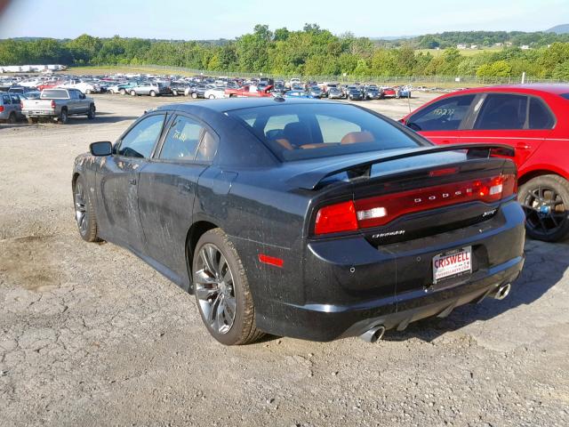 2C3CDXEJ9EH202127 - 2014 DODGE CHARGER SR BLACK photo 3