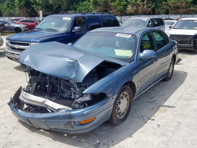 1G4HP54K61U242966 - 2001 BUICK LESABRE CU BLUE photo 2