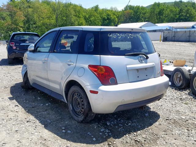 JTKKT624050095761 - 2005 TOYOTA SCION XA SILVER photo 3