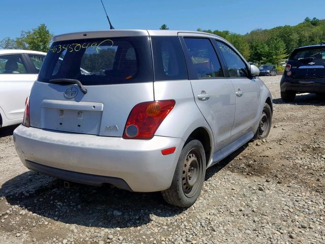 JTKKT624050095761 - 2005 TOYOTA SCION XA SILVER photo 4