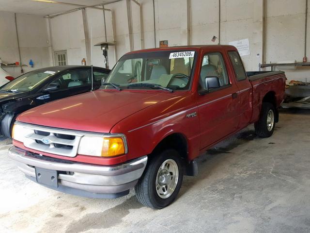 1FTCR14A1VPA45846 - 1997 FORD RANGER SUP MAROON photo 2