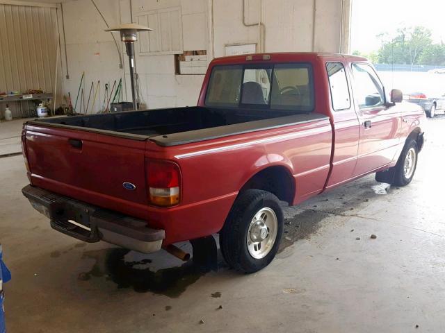 1FTCR14A1VPA45846 - 1997 FORD RANGER SUP MAROON photo 4