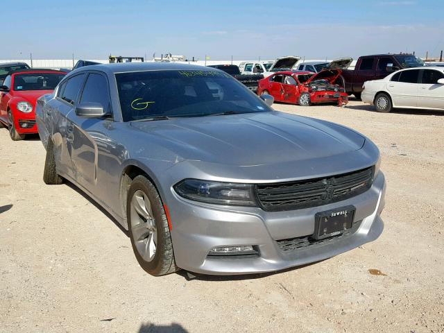 2C3CDXHGXFH814922 - 2015 DODGE CHARGER SX GRAY photo 1