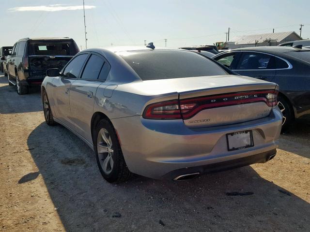 2C3CDXHGXFH814922 - 2015 DODGE CHARGER SX GRAY photo 3