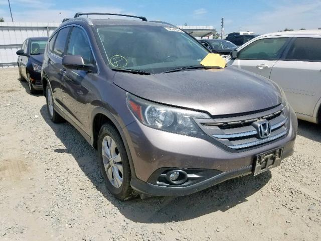 5J6RM3H76DL043125 - 2013 HONDA CR-V EXL BROWN photo 1