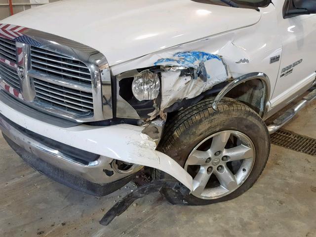 1D7HU18216S514073 - 2006 DODGE RAM 1500 S WHITE photo 9