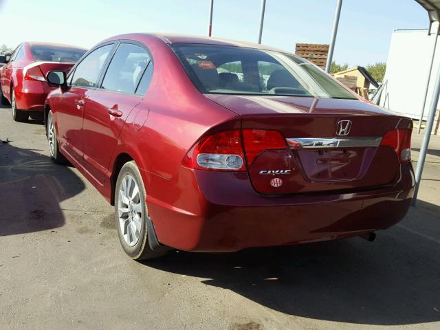 2HGFA1F94BH518292 - 2011 HONDA CIVIC EXL BURGUNDY photo 3