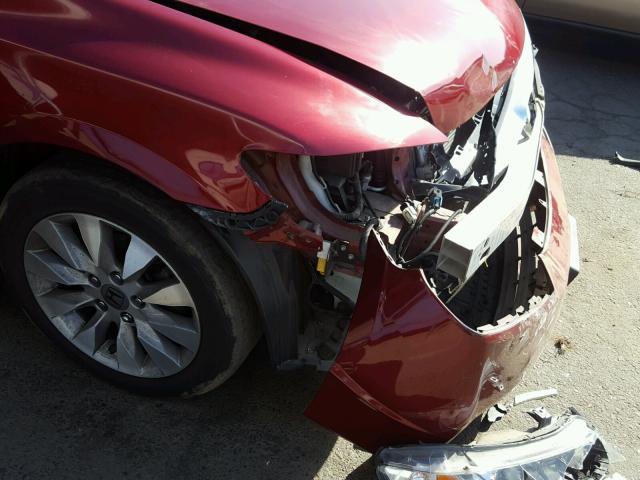 2HGFA1F94BH518292 - 2011 HONDA CIVIC EXL BURGUNDY photo 9