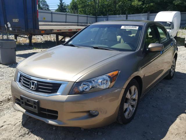 1HGCP36859A001631 - 2009 HONDA ACCORD EXL BEIGE photo 2