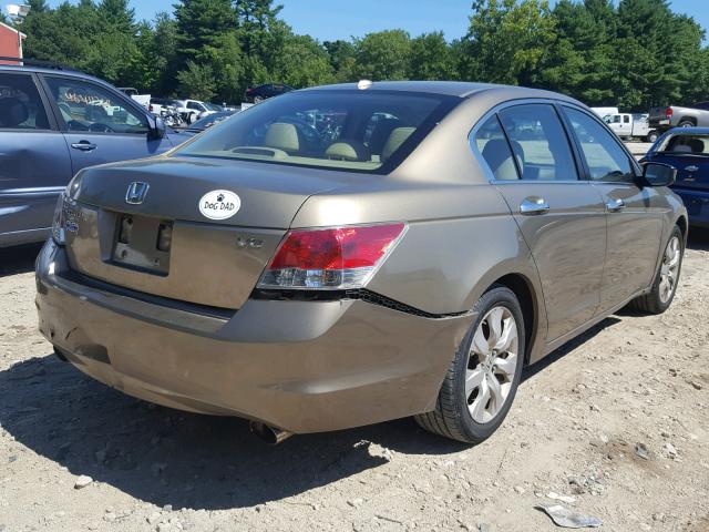 1HGCP36859A001631 - 2009 HONDA ACCORD EXL BEIGE photo 4