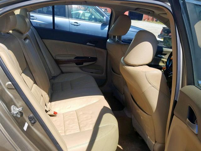 1HGCP36859A001631 - 2009 HONDA ACCORD EXL BEIGE photo 6