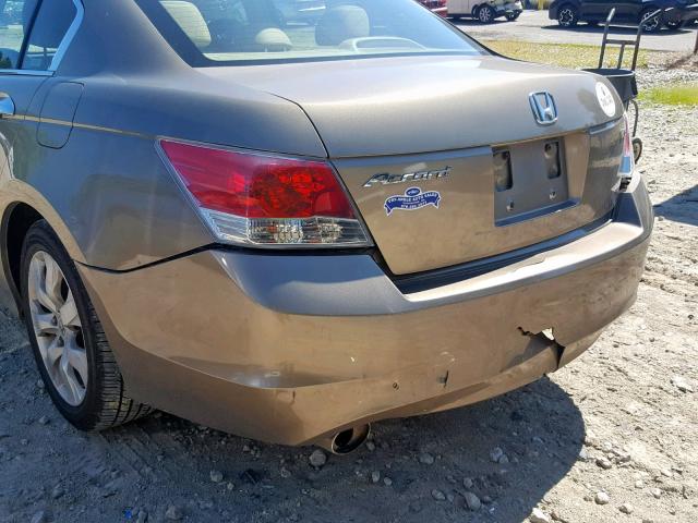 1HGCP36859A001631 - 2009 HONDA ACCORD EXL BEIGE photo 9