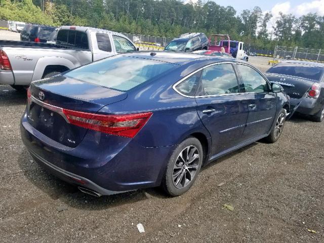 4T1BK1EB0JU282021 - 2018 TOYOTA AVALON XLE BLUE photo 4