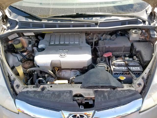 5TDZK22C09S273180 - 2009 TOYOTA SIENNA XLE TAN photo 7