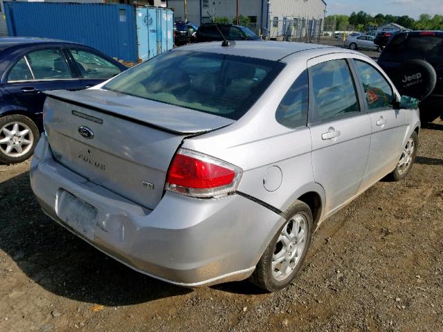 1FAHP36N99W205156 - 2009 FORD FOCUS SES SILVER photo 4