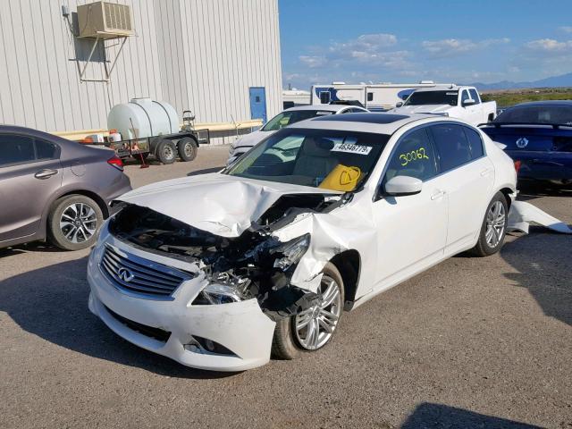 JN1CV6AP9CM622917 - 2012 INFINITI G37 BASE WHITE photo 2