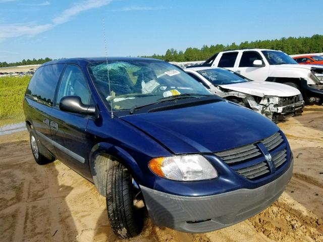 1D4GP25E45B333231 - 2005 DODGE CARAVAN SE BLUE photo 1