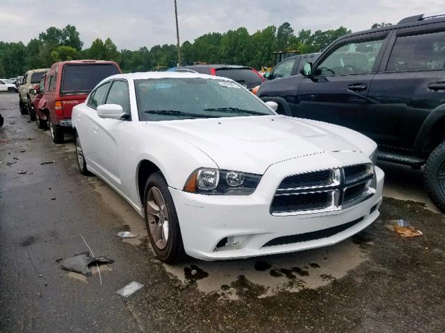 2C3CDXBG7EH150294 - 2014 DODGE CHARGER SE WHITE photo 1