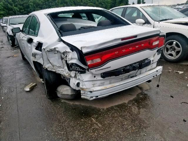 2C3CDXBG7EH150294 - 2014 DODGE CHARGER SE WHITE photo 9