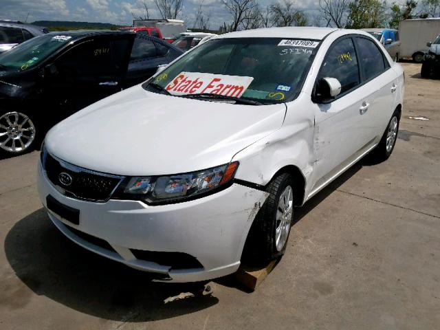 KNAFU4A23D5648444 - 2013 KIA FORTE EX WHITE photo 2