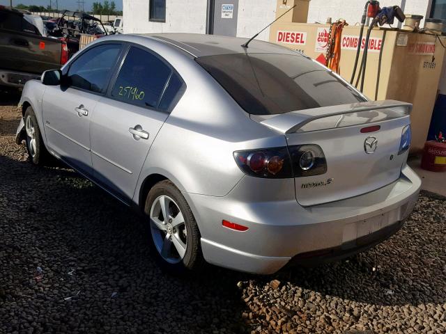 JM1BK123461422839 - 2006 MAZDA 3 S SILVER photo 3