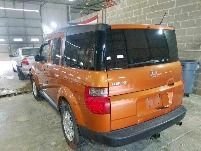 5J6YH28747L004614 - 2007 HONDA ELEMENT EX ORANGE photo 3