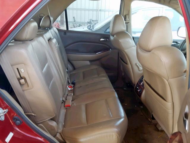 2HNYD18252H536759 - 2002 ACURA MDX RED photo 6