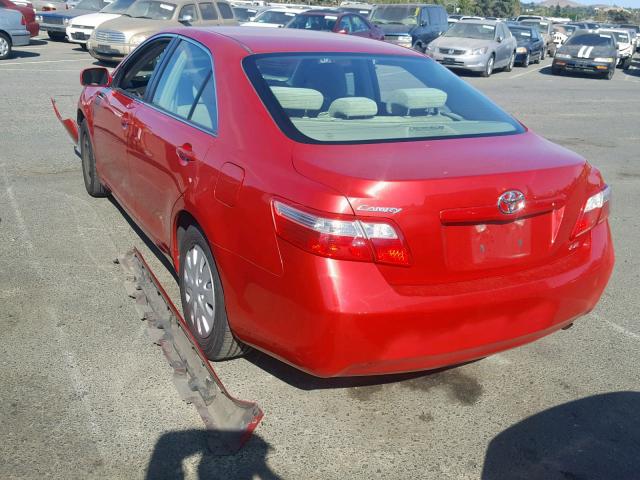 4T4BE46K49R113533 - 2009 TOYOTA CAMRY BASE RED photo 3