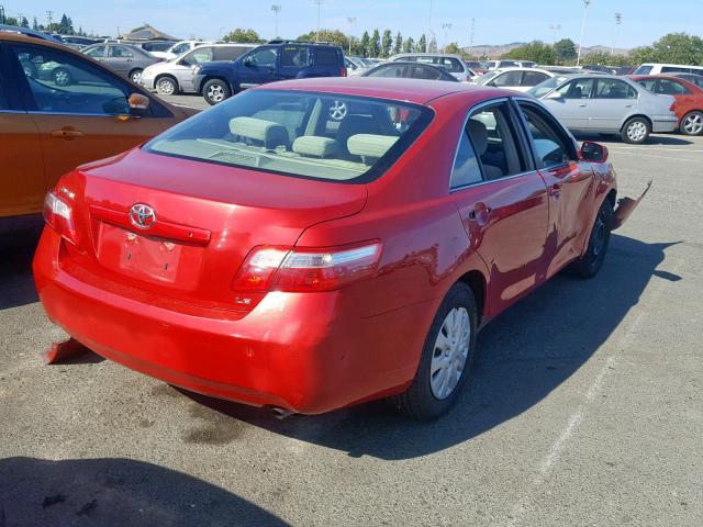 4T4BE46K49R113533 - 2009 TOYOTA CAMRY BASE RED photo 4