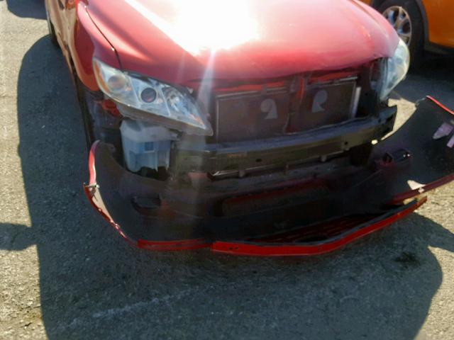 4T4BE46K49R113533 - 2009 TOYOTA CAMRY BASE RED photo 9