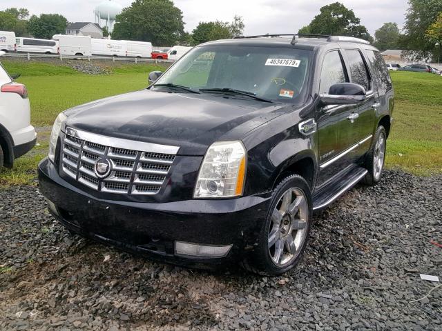 1GYFK43589R114656 - 2009 CADILLAC ESCALADE H BLACK photo 2