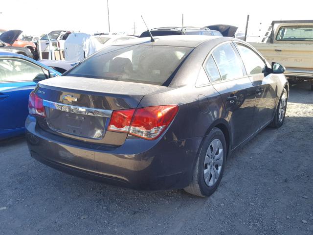 1G1PA5SH6E7166686 - 2014 CHEVROLET CRUZE LS GRAY photo 4