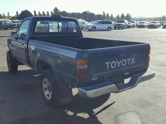 4TAVN01D5RZ165409 - 1994 TOYOTA PICKUP 1/2 GRAY photo 3