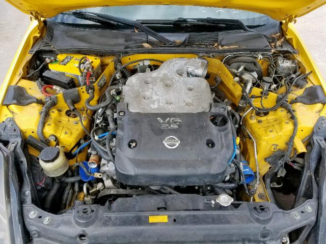 JN1AZ34E95M650028 - 2005 NISSAN 350Z COUPE YELLOW photo 7