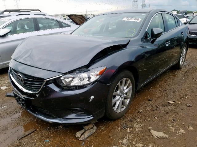 JM1GJ1U55G1452330 - 2016 MAZDA 6 SPORT GRAY photo 2